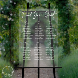 Acrylic Seating Chart