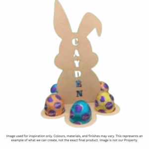 The Personalized Bunny Egg Display Stand