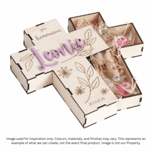 The "Easter Grace" Personalized Cross Keepsake Box