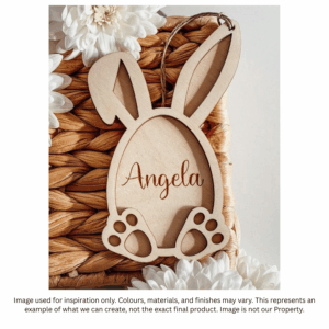 Personalized Bunny Bottom Gift Tag